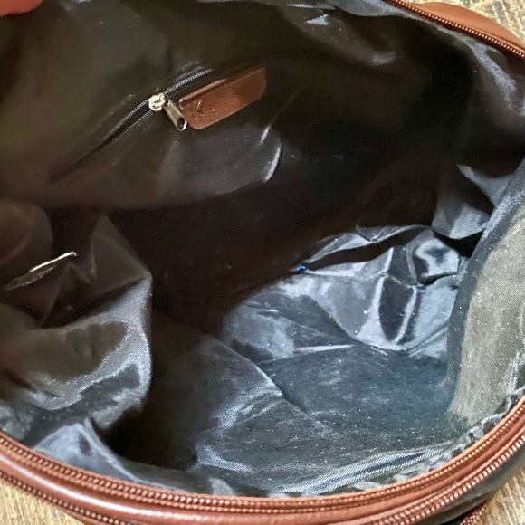 🔥KI - KE Leather Suede Zipper Accent Italian Satchel Bag🔥 NEW - Picture 10 of 14